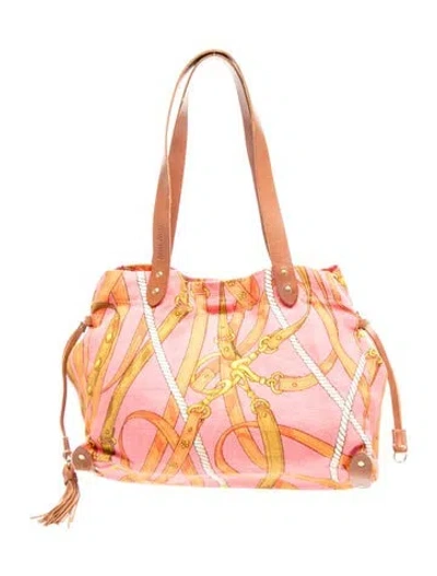 Pre-owned Miu Miu Signature Tote Vintage In Pink