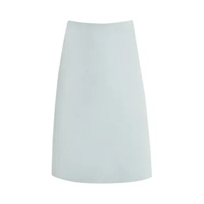 Pre-owned Miu Miu Silk Mid-length Skirt 'astro' | Black | Women's Size 38