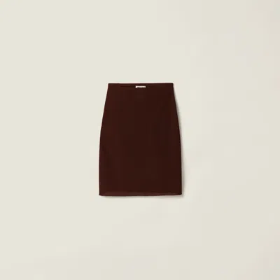MIU MIU SILK MID-LENGTH SKIRTS