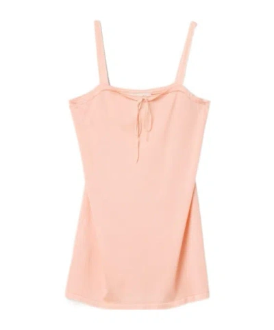 Miu Miu Silk Mini-dress In Orange