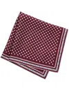 Miu Miu Printed Twill Scarf In Red