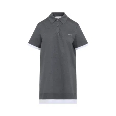 Miu Miu Slate Grey Silk Dress