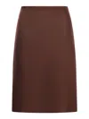Miu Miu Silk Skirt In Multi