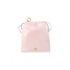 Miu Miu Silk-viscose Blend Clutch With Drawstring Closure In Pink