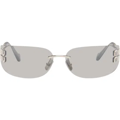 Miu Miu Silver Aube Sunglasses