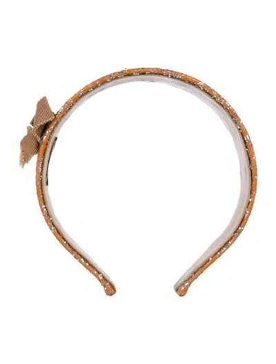 Pre-owned Miu Miu Silver Glitter Headband
