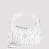 Miu Miu Silver Wander Matelass Hobo In Silver