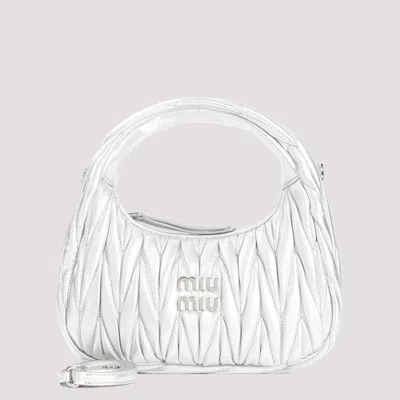 Miu Miu Silver Wander Matelass Hobo