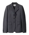 Miu Miu Single-breasted Kid Mohair Jacket