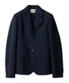 Miu Miu Single-breasted Wool Blazer In Black