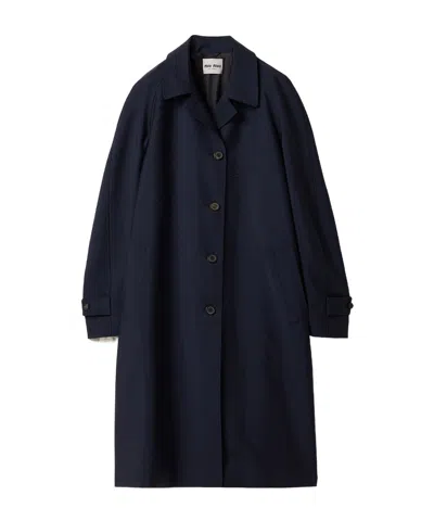 MIU MIU MIU MIU BUTTON-UP LONG COAT