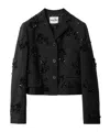 Miu Miu Single-row Wool Jacket In Black