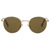 Miu Miu Siunglasses With Round Lenses In Gold