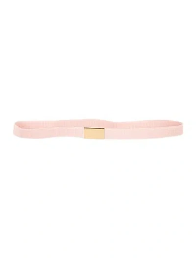 Pre-owned Miu Miu Skinny Waist Belt In Pink