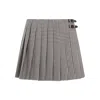 Miu Miu Embroidered Vichy Mini Skirt