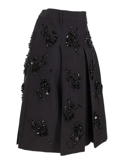 Miu Miu Falda Semilarga - Negro
