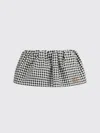 Miu Miu Mini Skirt With Embroidered Cotton Checkered Pattern