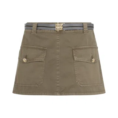 Miu Miu Skirts In Gray