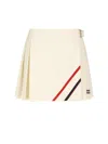 Miu Miu Pleated Mohair Fabric Mini-skirt