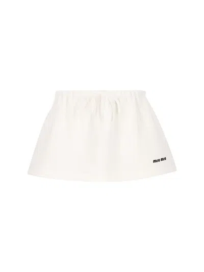 Miu Miu Skirts In White