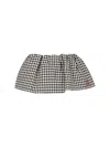 Miu Miu Mini Skirt With Embroidered Cotton Checkered Pattern