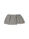 Miu Miu Mini Skirt With Embroidered Cotton Checkered Pattern