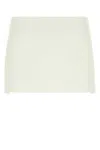 Miu Miu Women's Linen And Cotton Mini Skirt In White