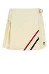 Miu Miu Pleated Mohair Fabric Mini-skirt