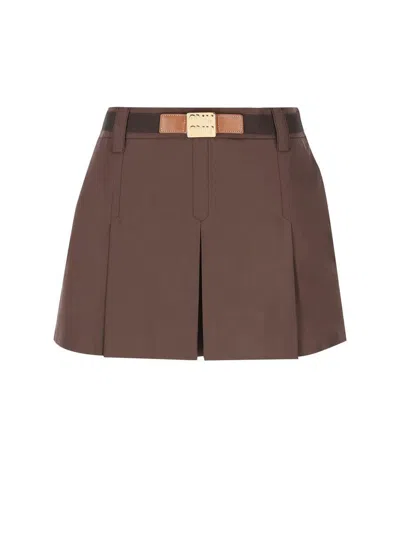 Miu Miu Skirts In Brown