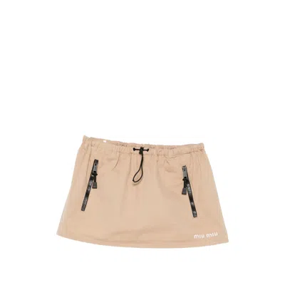 Miu Miu Skirts In Neutral