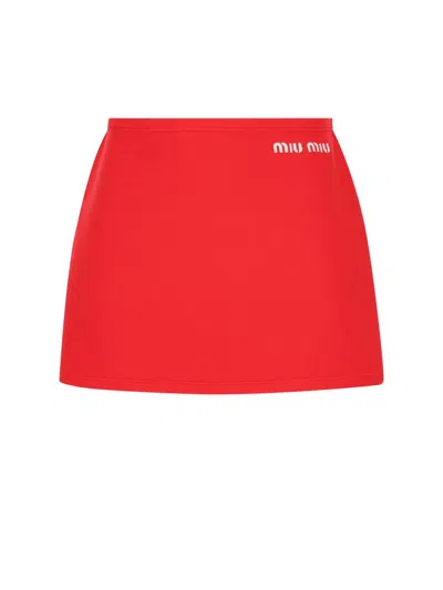 Miu Miu Skirts In Red