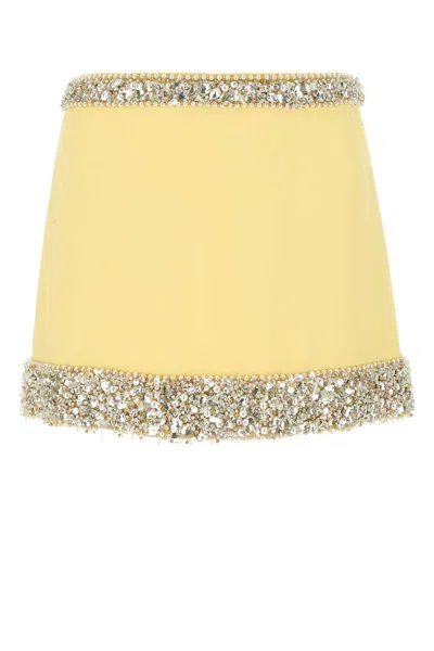 Miu Miu Skirts In Gold