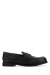Miu Miu Black Leather Loafers