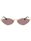 Miu Miu Sleek 56zs Mini Eyewear For Women In Neutral