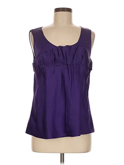 Pre-owned Miu Miu Sleeveless Blouse In Purple