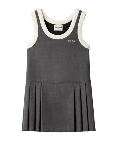 Miu Miu Sleeveless Dress In Black