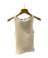 Miu Miu Sleeveless Knitted Vest In White