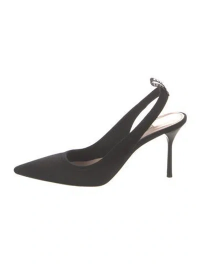 Pre-owned Miu Miu Slingback Pumps In Black