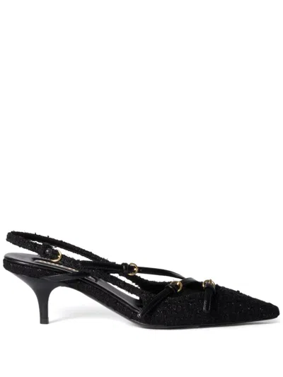 Miu Miu Slingback Pumps In Black