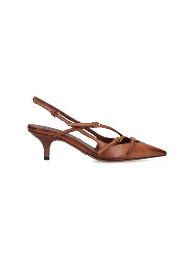 Miu Miu Slingback Pumps In Brown