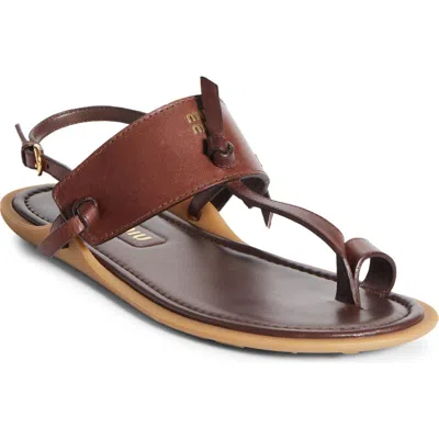 Miu Miu Slingback Sandal In Brown