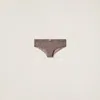 Miu Miu Slip Bikini In Clay Grey