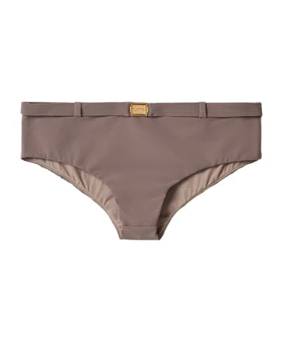 Miu Miu Slip Bikini In Gray