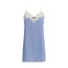 Miu Miu Slip Mini Dress In Blue