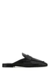 Miu Miu Women Black Leather Slippers