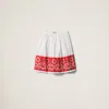 Miu Miu Bandana Printed Cotton Poplin Miniskirt