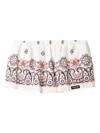 Miu Miu Slubbed Poplin Skort In White