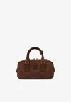Miu Miu Arcadie Padded Suede Top-handle Bag