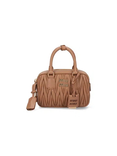 Miu Miu Small Bag "arcadie" In Brown