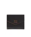 Miu Miu Small Leather Wallet In Black